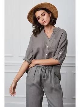 Блуза La Compagnie Du Lin Helya, серый