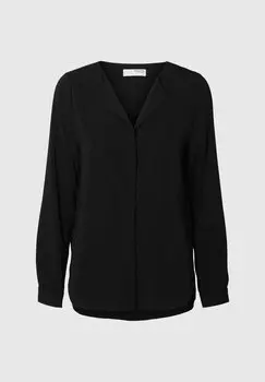 Блуза LANGARM Selected Femme, черный