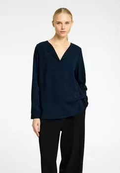 Блуза LANGARM Selected Femme, синий