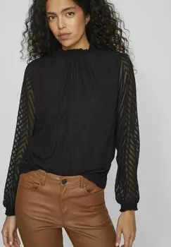 Блуза LANGEN RMELN HIGH NECK VILA, черный