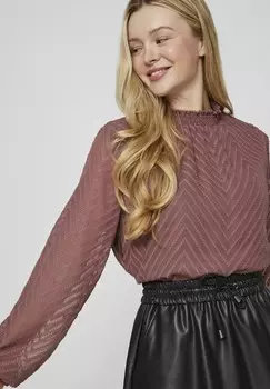 Блуза LANGEN RMELN HIGH NECK VILA, цвет Mottled Lilac