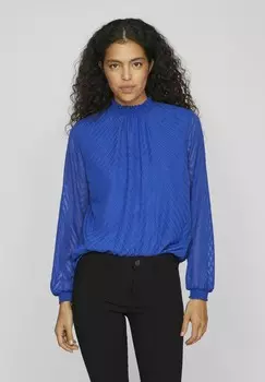 Блуза LANGEN RMELN HIGH NECK VILA, синий