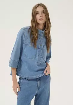 Блуза LARAMW 115 BOXY DENIM My Essential Wardrobe, деним