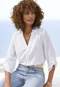Блуза LASCANA, белый