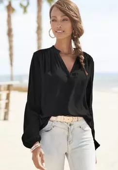 Блуза LASCANA, черный