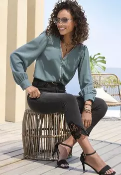 Блуза LASCANA, цвет Petrol