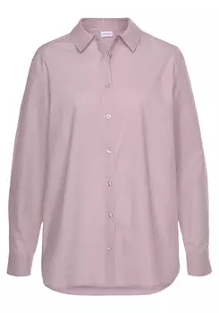 Блуза LASCANA Hemd, цвет mauve