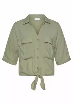 Блуза LASCANA Kurzarm, цвет lindgrn