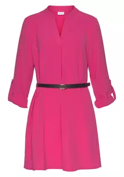 Блуза LASCANA Long, розовый