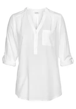 Блуза LASCANA Schlupf, белый