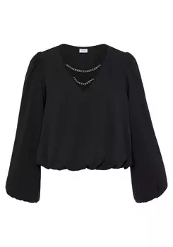 Блуза LASCANA Schlupf, черный