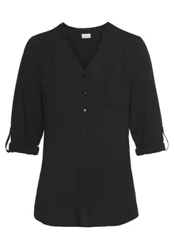 Блуза LASCANA Schlupf, черный