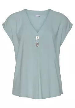 Блуза LASCANA Schlupf, цвет lindgrn