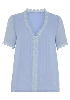 Блуза LASCANA Schlupf, светло-синий