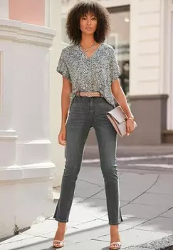 Блуза LASCANA, серый