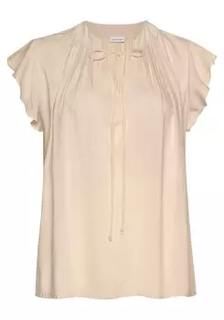 Блуза LASCANA, светло-бежевый