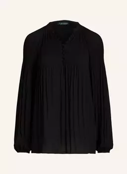 Блуза LAUREN RALPH LAUREN mit Plissee, черный