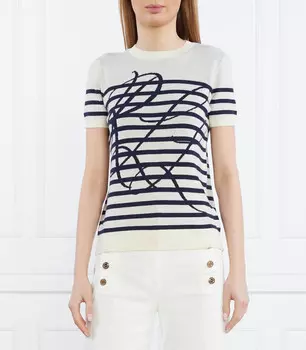 Блуза LAUREN RALPH LAUREN Regular Fit, бежевый