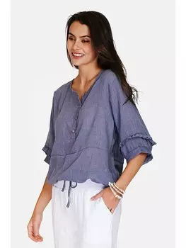 Блуза Le Jardin du Lin, синий