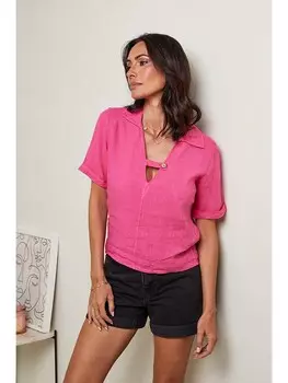 Блуза Le Monde du Lin, розовый