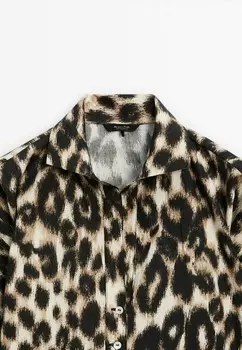 Блуза LEOPARD Massimo Dutti, охра