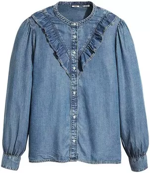 Блуза Levi's Plus LEVIS PLUS BLOUSE, синий джинсовый