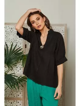 Блуза Lin Passion, черный