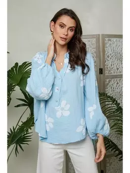 Блуза Lin Passion, голубой