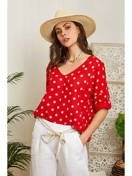 Блуза Lin Passion, красный