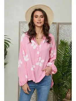Блуза Lin Passion, розовый