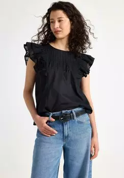 Блуза Lindex, черный