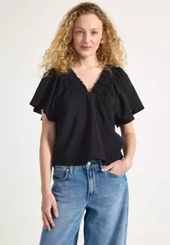 Блуза Lindex, черный