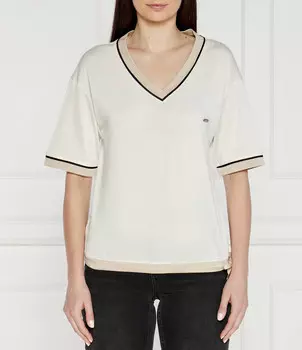 Блуза Liu Jo Sport Oversize fit, экрю