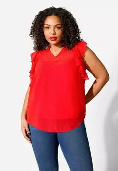 Блуза Live Unlimited London без рукавов, красный