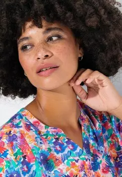 Блуза LONG-CLASSIC FIT FLORALER DRUCK Angel of Style, красный