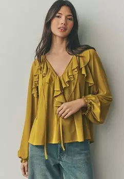 Блуза LONG SLEEVE BOHO Next, желтый