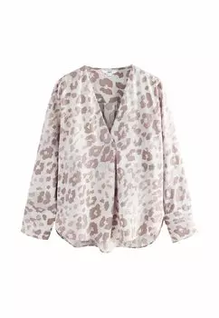 Блуза LONG SLEEVE OVERHEAD V-NECK Next, мультиколор