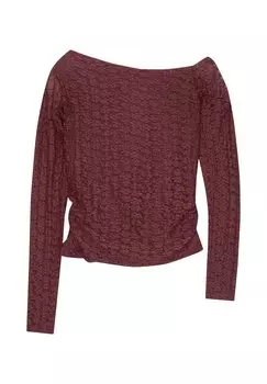 Блуза LONG SLEEVE PULL&BEAR, бордовый