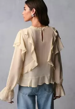 Блуза LONG SLEEVE REGULAR FIT Next, бежевый