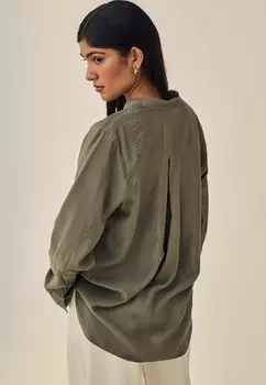 Блуза LONG SLEEVE V-NECK PETITE Next, зеленый