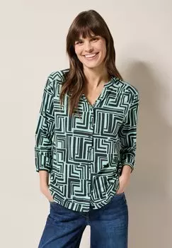 Блуза Long sleeved top Cecil, темно-зеленый