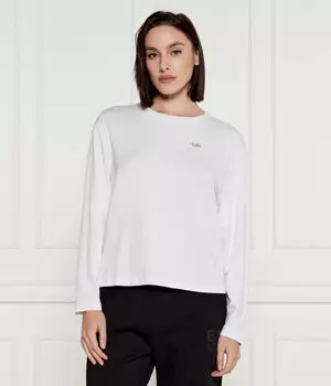 Блуза Loose fit Ea7, белый