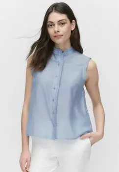 Блуза LOUISE SHORT SLEEVED RUFFLE STOCKH LM, синий