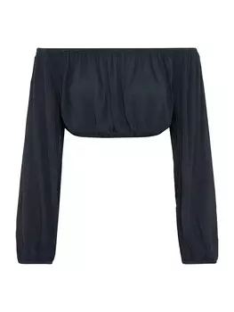 Блуза LSCN BY LASCANA Carmen, темно-синий