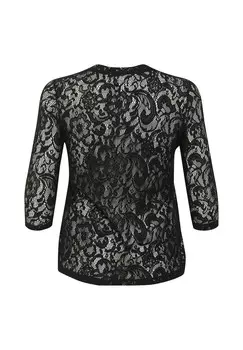 Блуза LUCA Kaffe Curve, черный