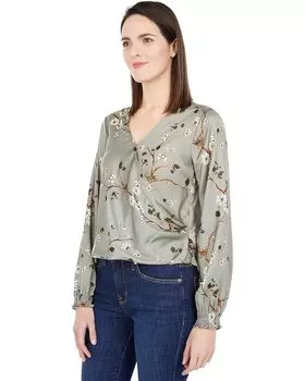 Блуза Lucky Brand Surplice V Blouse, цвет Olive Multi
