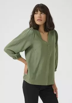 Блуза LUI BUTTON Kaffe, зеленый
