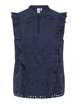 Блуза LUMA YAS, темно-синий