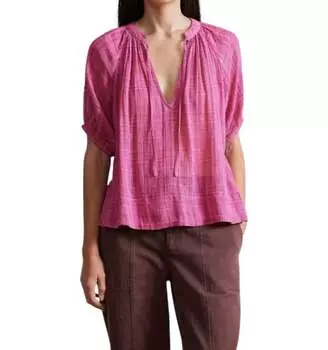Блуза Lumina Popover в малиновом цвете APIECE APART