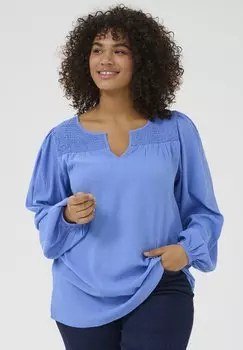 Блуза LUNDA Kaffe Curve, синий